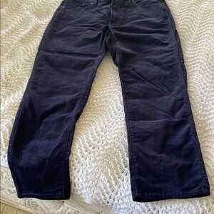 GAP Navy Blue Corduroy Vintage Slim High Rise Pants Classic Style 12/31R